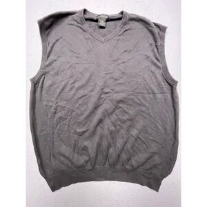 F/X Fusion Sweater Vest Cotton Acrylic Charcoal Gray 4XLT Mens